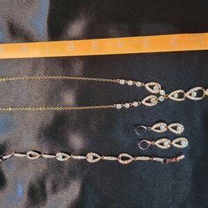 Gold and Silver Necklace with Intricate Chain Design